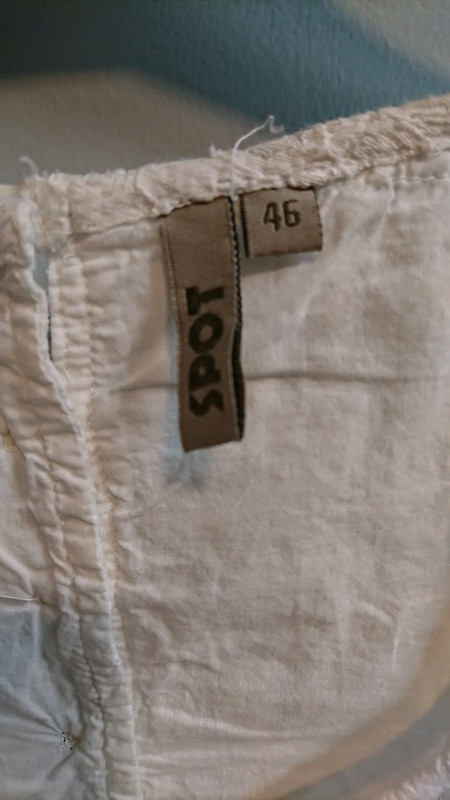 Robe blanche coton T46  2