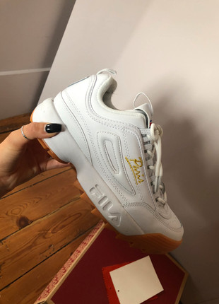 Fila disruptor white pink outlet gold