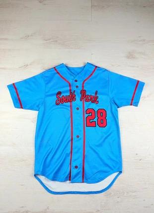 Maillot Jersey MLB South Park #28Bauer -Taille S Bleu/Rouge, brand: MLB, condizioni: Ottime, taglia: S, €14.00, €15.40 include la Protezione acquisti