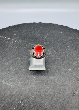 Bague agate (taille bague 66), merk: Silver, staat: Nieuw zonder prijskaartje, maat: 71.0 mm / 22.6 mm Ø, € 60,00, € 63,70 inclusief Kopersbescherming Pro