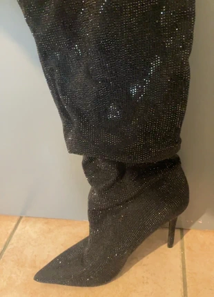 Botte de soirée talon aiguille à paillette, brand: Boutique indépendante, condition: Very good, size: 39, €30.00, €32.20 includes Buyer Protection