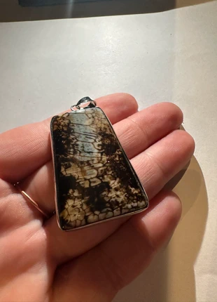 Pendentif en jaspe brune du Brésil - Pierre naturelle, brand: Handmade, condition: Very good, €13.50, €14.88 includes Buyer Protection Pro