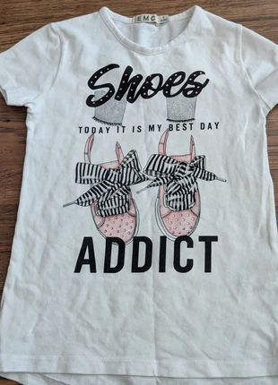 EMC shoe addict logo tshirt age 4 years ; csi, brand: EMC, condition: Very good, size: 4 years / 104 cm, £5.00, £5.70 includes Buyer Protection Pro
