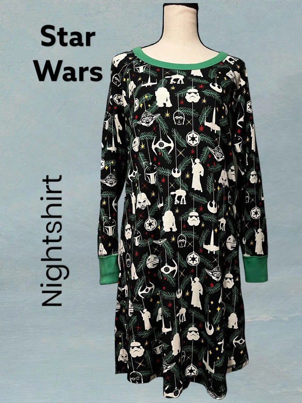 Star Wars by Hanna Anderson, Christmas Nightshirt, Women’s Small 1