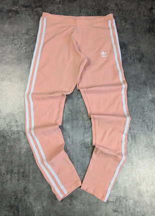 Legging adidas rose à bandes blanches logo brodé - size 38, marca: adidas, estado: Muito bom, tamanho: M / 38 / 10, €12.90, €14.25 inclui Proteção do Comprador