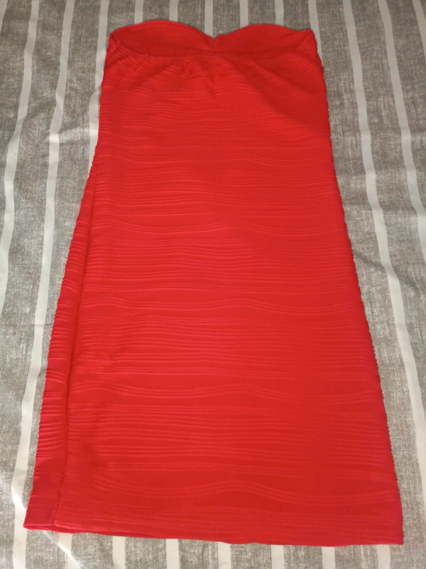 Vestido rojo talla S 4