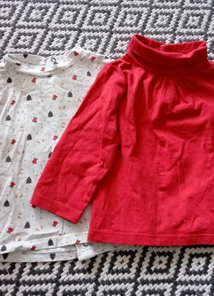 Lot de t-shirts de Noël , brand: Du Pareil au Même, condition: Very good, size: 6-9 months / 68 cm, €2.00, €2.80 includes Buyer Protection