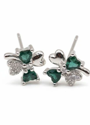 Boucles d'Oreilles Clous Trèfle à Quatre Feuilles Porte-Bonheur -48-, marque: Chance, état: Très bon état, 17,00 €, 18,55 € Protection acheteurs incluse
