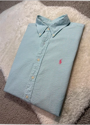 Chemise Ralph Lauren turquoise 412N, brand: Ralph Lauren, condizioni: Ottime, taglia: L, €33.80, €36.19 include la Protezione acquisti Pro