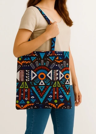 👜 Tote bag en wax - 41 cm x 43 cm - Original et coloré 🎨, marque: Maison Waalo, état: Neuf avec étiquette, 8,00 €, 9,10 € Protection acheteurs (Pro) incluse