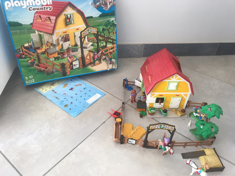 Playmobil country ferme 5222 notice + boite