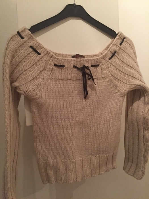 Pull beige Ange taille unique 2