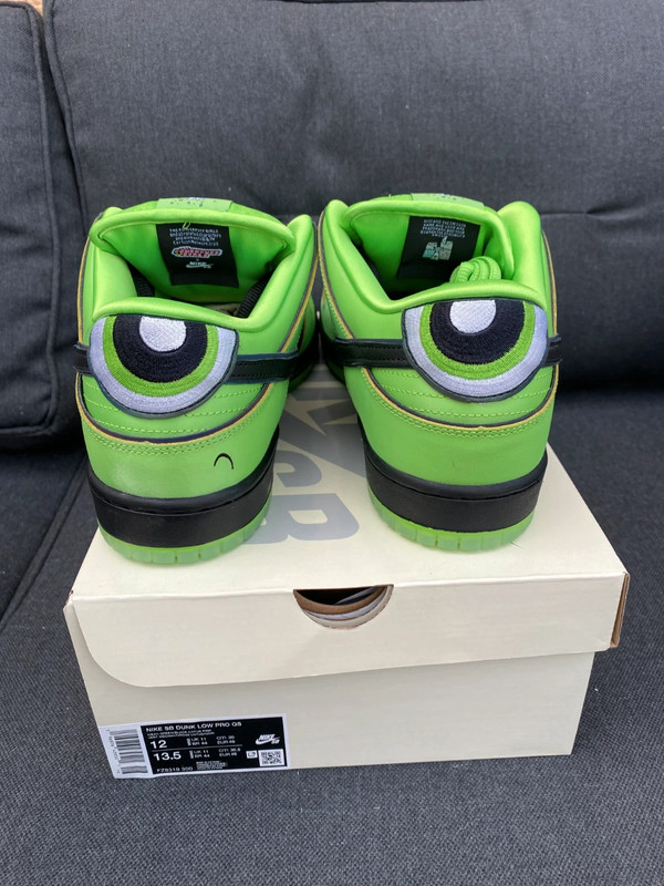 Dunk SB low Powerpuff buttercup 5