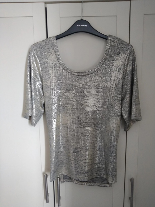 Metallic Backless Top