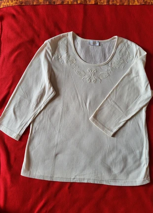 Tee-shirt crème manches 3/4 Atelier Gabrielle Seillance taille 42, brand: Gabrielle Seillance, condition: Very good, size: XL / 42 / 14, €5.00, €5.95 includes Buyer Protection