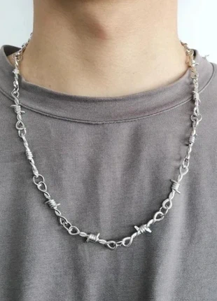 Collier fil barbelé ** NEUF ** argenté punk rave gothique grunge rock cable, brand: Punk Rave, condizioni: Ottime, €6.99, €8.04 include la Protezione acquisti