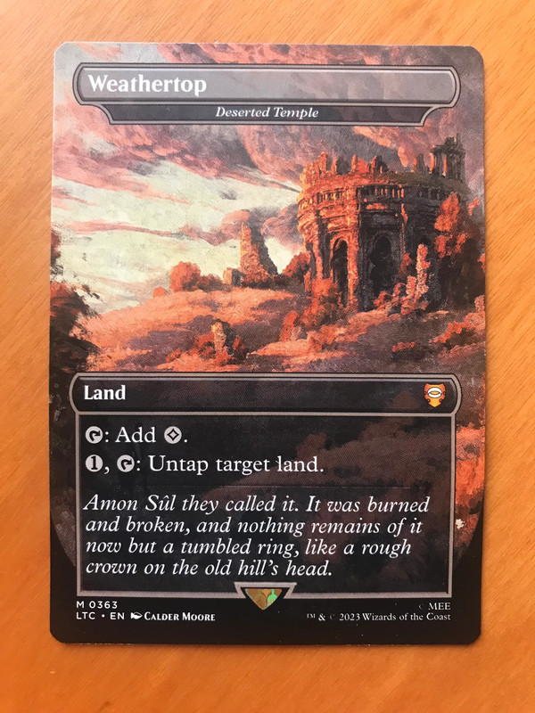 Weathertop - Il Signore degli Anelli Commander The Lord of the Rings - Magic MTG 1