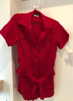 Veste rouge manche courte avec pochetendance en lin coton, marque: Missy, état: Très bon état, taille: L / 40 / 12, 6,00 €, 7,00 € Protection acheteurs incluse