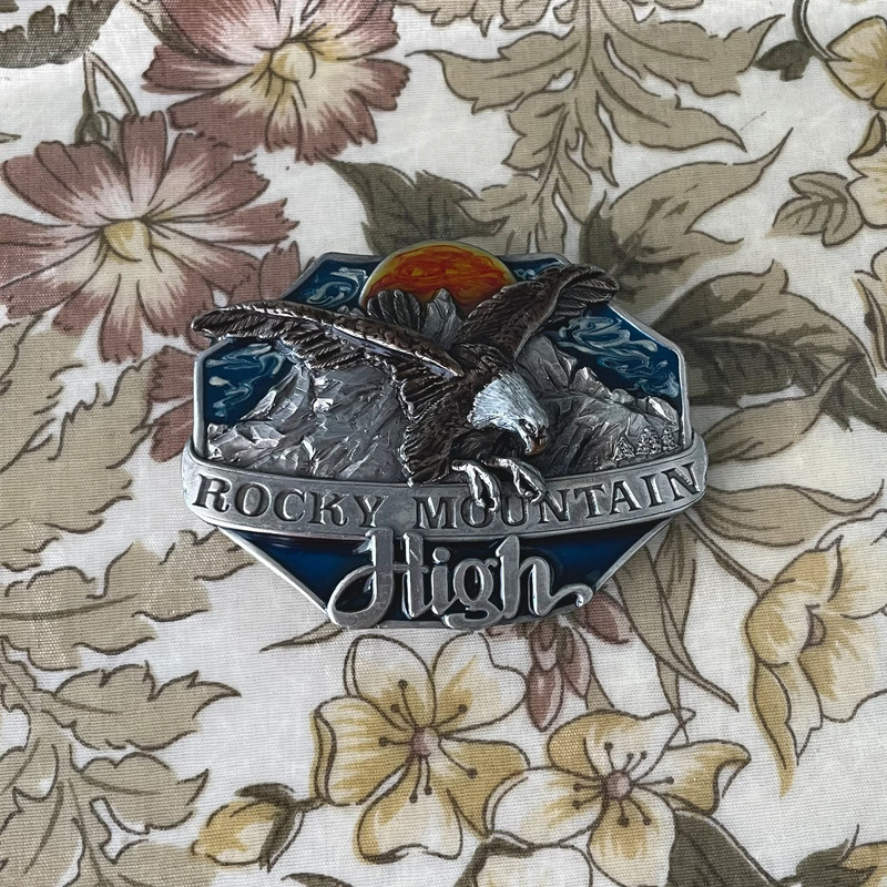 Siskiyou Buckle Co. | 1985 Rocky Mountain High Eagle Heavy Duty Metal Belt Buckl 1