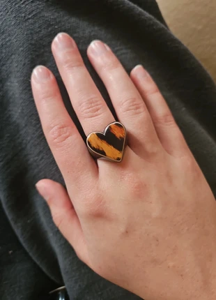 Bague motif léopard faite à la main, marca: Fabrication Artisanale, estado: Nuevo sin etiquetas, tamaño: 17,3 mm Ø / 14,5, 9,00 €, 10,15 € Protección al comprador incluida