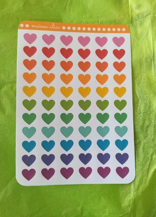 Autocollants coeurs émotions couleurs, état: Neuf sans étiquette, 2,20 €, 3,01 € Protection acheteurs (Pro) incluse