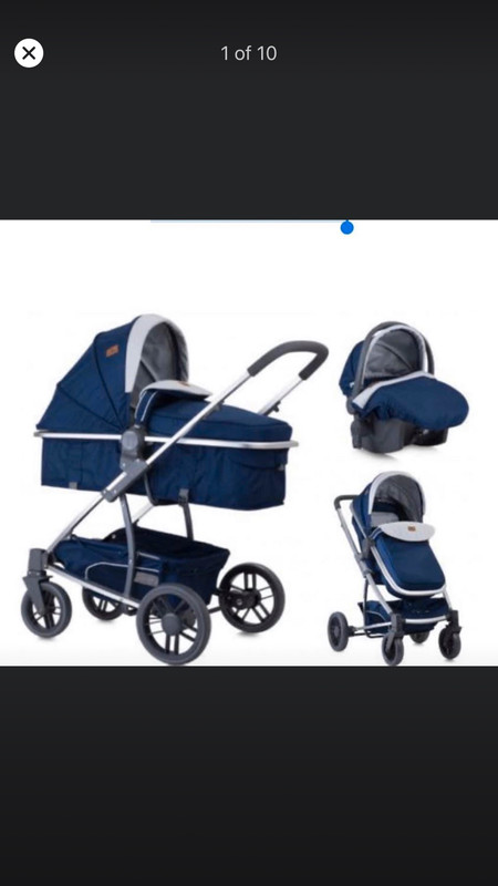 druiven browser Komst Lorelli S-500 Blue 3-in-1. Travelling Kinderwagen incl. Autostoel - Vinted