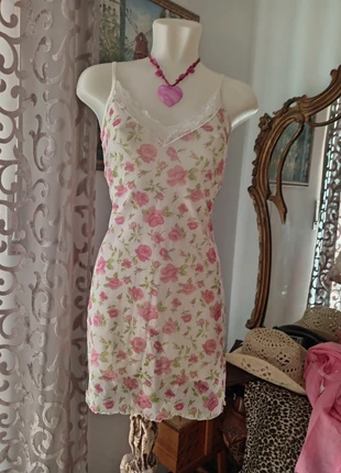 White Coquette Lingerie Dress – Lace, Roses & Fairy Babydoll Style, marca: COQUETTE, estado: Nuevo sin etiquetas, tamaño: S / 36 / 8, 23,00 €, 24,85 € Protección al comprador incluida