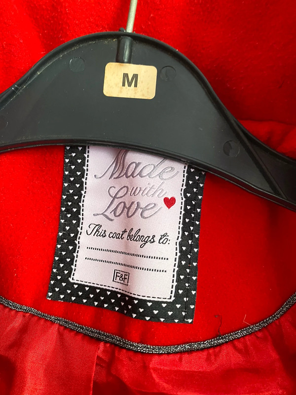 F&f sales red coat