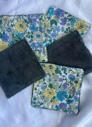 5 cotons lavables fleuris fait main, brand: Fait Main, condition: New with tags, €4.00, €4.90 includes Buyer Protection