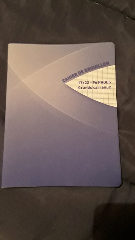 Cahier de brouillon : 17x22 grands carreaux 96 pages