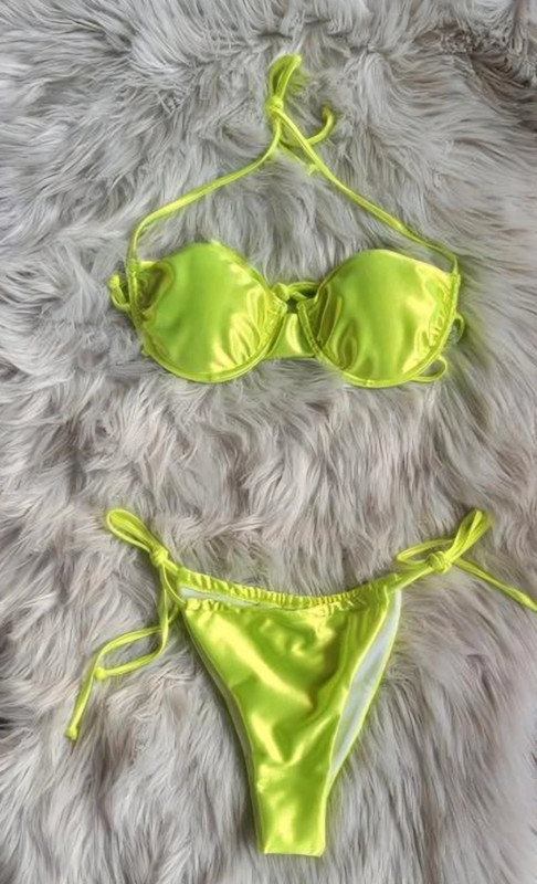 Neon Yellow Bikini 1