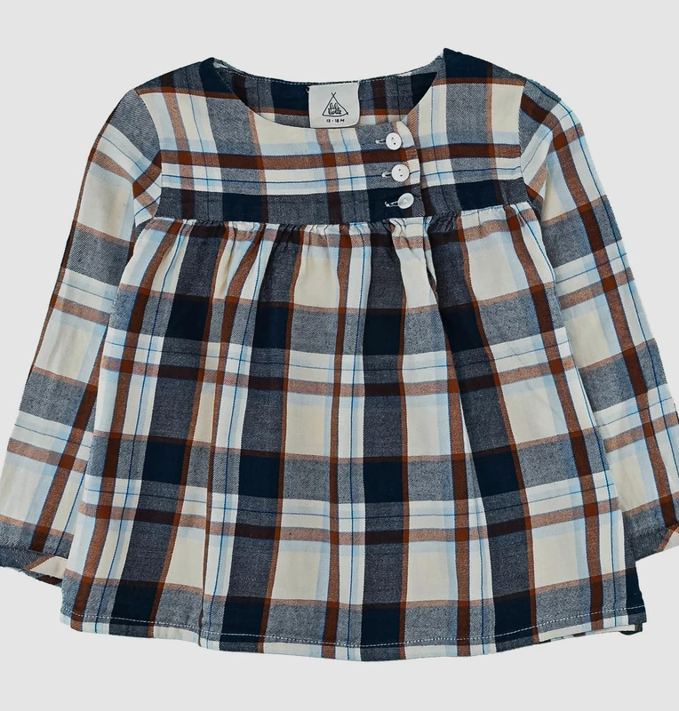Blouse à manches longues 12-18 mois en coton bio Lililotte