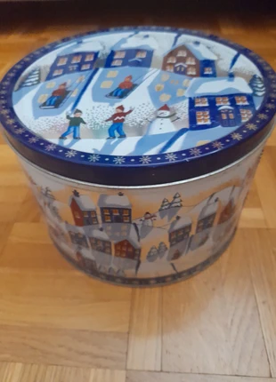 Boîte métal motif noel décoration rangement collection, état: Bon état, 6,00 €, 7,00 € Protection acheteurs incluse