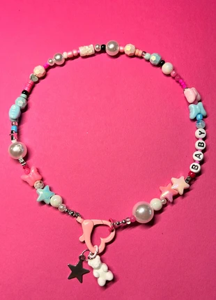 Halskette mir Gummibär und Herz Anhänger, Y2k Kidcore, merk: Unikat, staat: Nieuw zonder prijskaartje, € 8,00, € 9,10 inclusief Kopersbescherming