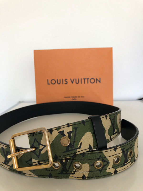 Louis Vuitton x Takashi Murakami Camouflage-Gürtel 3