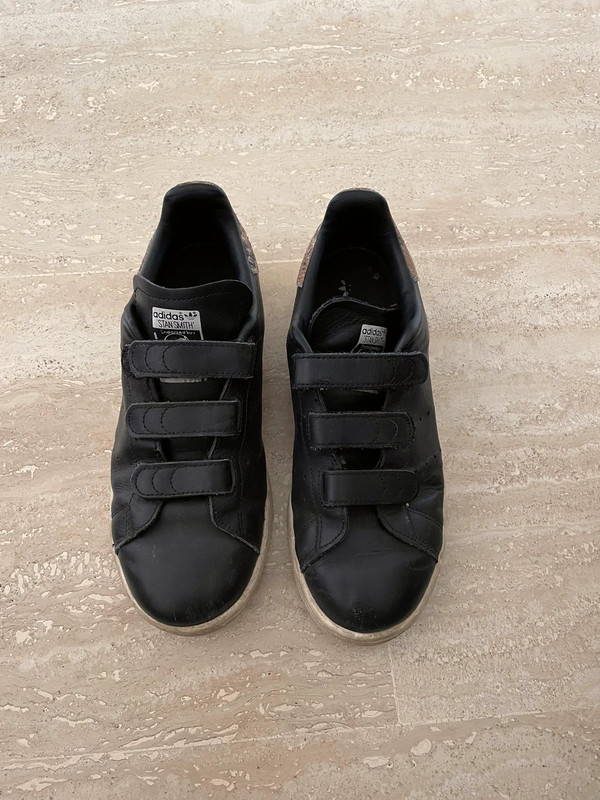 Stan smith croco scratch noir on sale