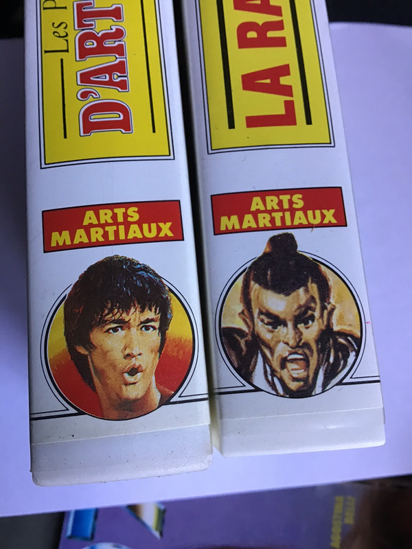 2 vhs rares collection arts martiaux rene chateau la rage du tigre + doc kung fu karate 3