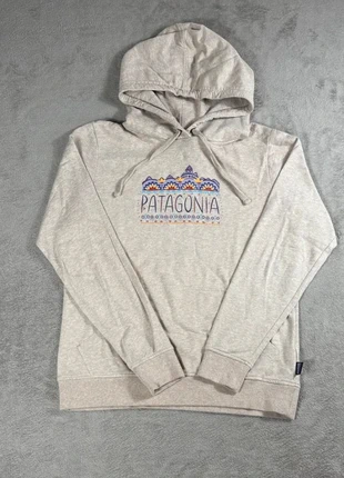 Sweat à capuche imprimé beige Patagonia femme taille S, brand: Patagonia, condition: Very good, size: S / 36 / 8, €44.00, €46.90 includes Buyer Protection Pro