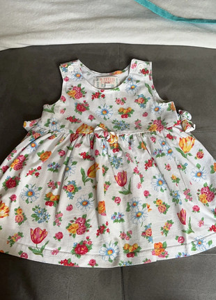 Robe à fleur + la culotte bébé fille 12 mois 