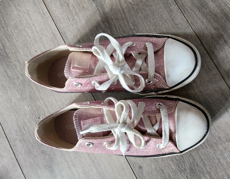 Purple Glitter Converse Vinted