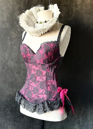 Y2K Cyber babydoll corset / Harajuku cybertek style, merk: Sexkiss, staat: Heel goed, € 22,00, € 23,80 inclusief Kopersbescherming