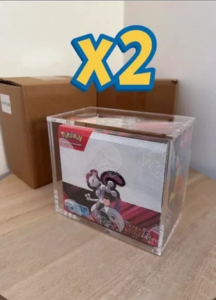 Lot de 2 protections acryliques aimantées pour coffret Pokémon Display, brand: Sur Mesure, condizioni: Ottime, €30.00, €32.20 include la Protezione acquisti Pro