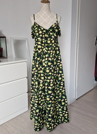 Robe longue imprimé citrons La City - Taille 40, marca: La City, estado: Muy bueno, tamaño: L / 40 / 12, 11,99 €, 13,29 € Protección al comprador incluida