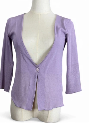 Lilac deep-V cardigan – L/XL – Y2K soft aesthetic, marque: Vintage Dressing, état: Très bon état, taille: L / 40 / 12, 9,90 €, 11,10 € Protection acheteurs (Pro) incluse