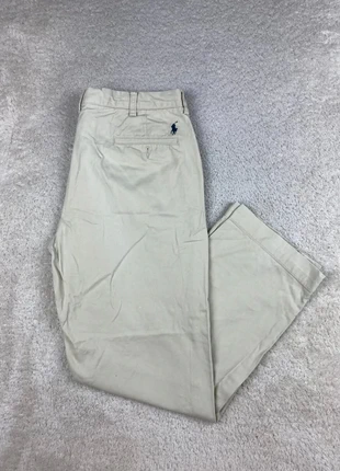 Pantalon Chino Ralph Lauren Beige Logo Bleu Marine 6E - W35 L32 Homme, marque: Ralph Lauren, état: Très bon état, taille: W34 | FR 44, 34,99 €, 37,44 € Protection acheteurs incluse