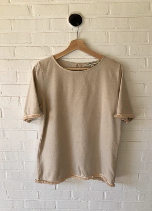 Blouse en soie beige t38, marca: Valentine Gauthier, estado: Bom, tamanho: M / 38 / 10, €30.00, €32.20 inclui Proteção do Comprador