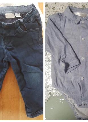 Body camicia elegante+jeans, marque: Mayoral, état: Neuf sans étiquette, taille: 12-18 mois / 80 cm, 8,00 €, 9,10 € Protection acheteurs incluse
