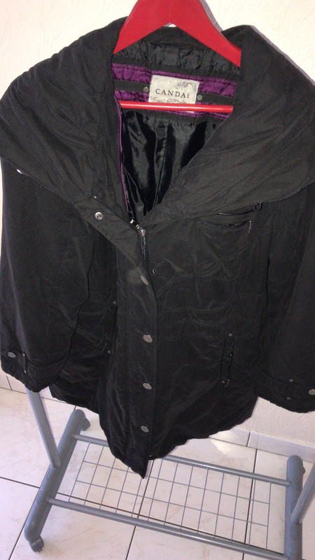 Manteau long  noir taille 50-52 3