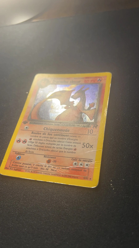 Pokemon Card - 1ST EDITION Dracaufeu obscur Dark Charizard 21/82