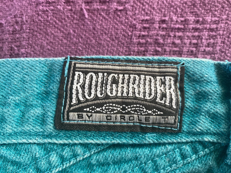 Roughrider by Circle T Western Teal High Rise Jeans 1